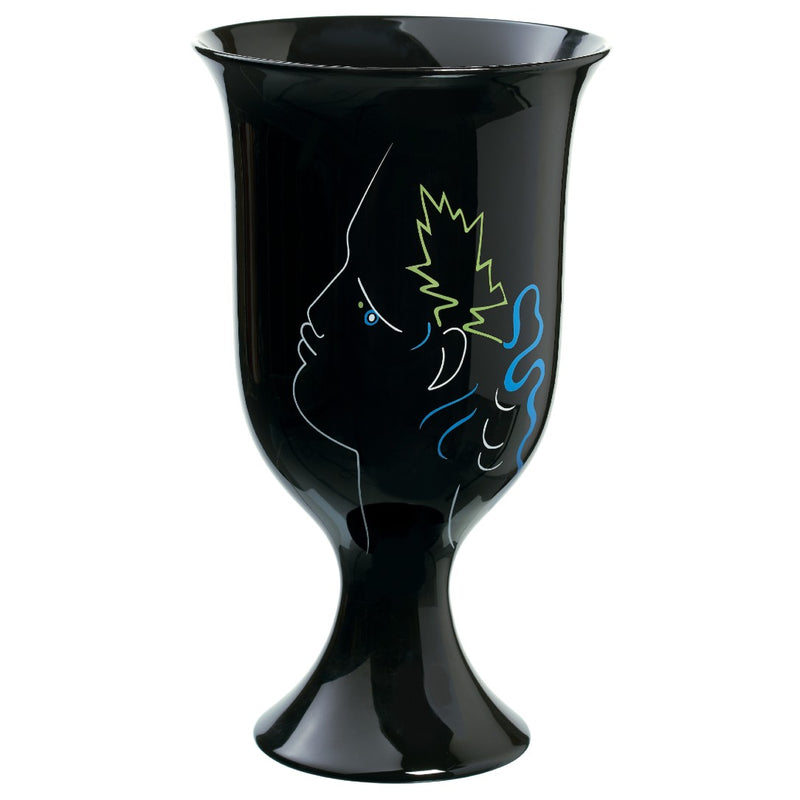 Footed Limoges porcelain vase with Jean Cocteau’s 'Orphée et Eurydice' design by Raynaud in gift box