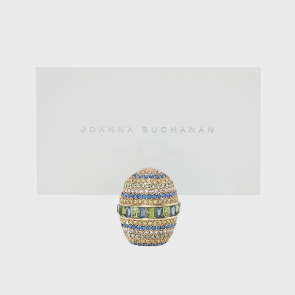 Styled Sparkle Egg Place Card Holders in Gold Set of 2 by Joanna Buchanan
