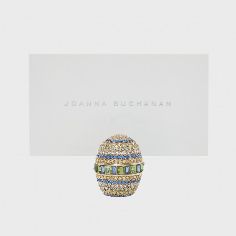 Styled Sparkle Egg Place Card Holders in Gold Set of 2 by Joanna Buchanan