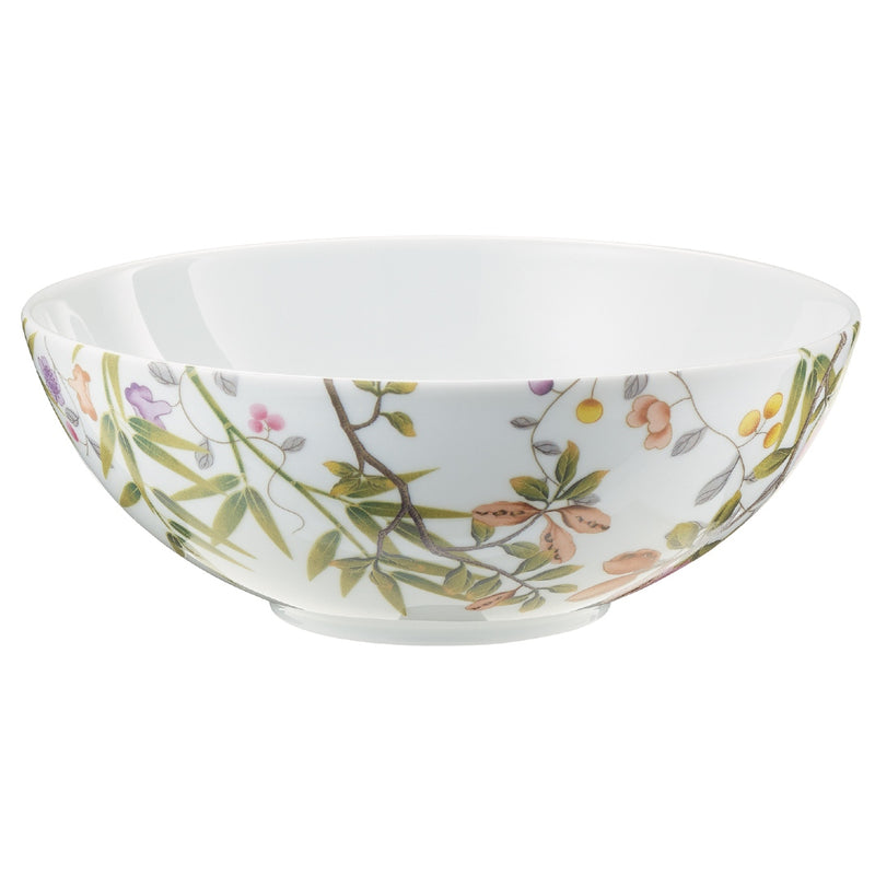 white porcelain bowl with floral pattern