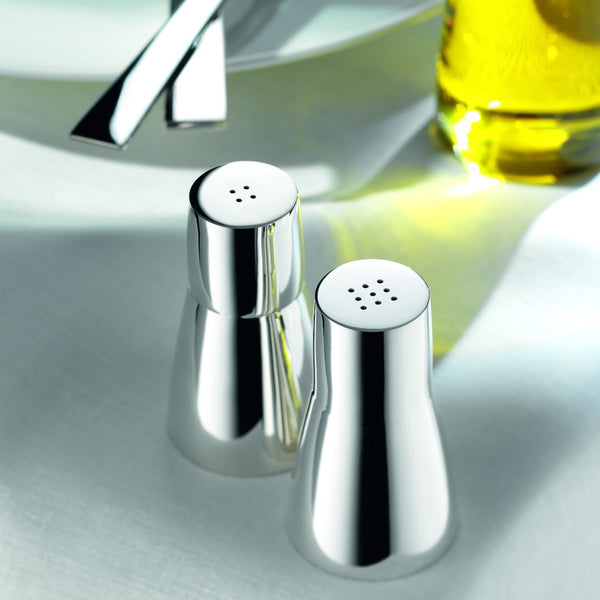 Salt and Pepper Set Leon Silver-Plated by Robbe & Berking, contemporary German design for luxury dining.