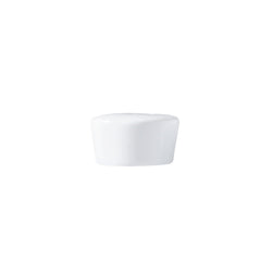 Hommage salt shaker by Raynaud, fine porcelain handcrafted in France with sleek, wide-rim design for luxury yachts, villas, and refined dining.