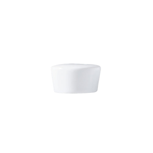 Hommage salt shaker by Raynaud, fine porcelain handcrafted in France with sleek, wide-rim design for luxury yachts, villas, and refined dining.