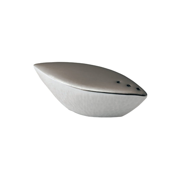 Raynaud Minéral Platinum porcelain salt shaker with platinum rim handcrafted in Limoges