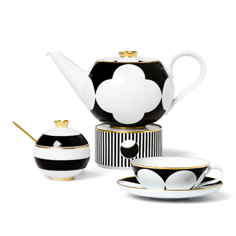 Designer porcelain coup shaped saucer from ca d oro series sieger furstenberg suitable for cups and mugs except espresso cup