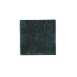 Silver Leaf coaster in Stormy Sky by Posh Trading Company, luxury grey-blue tableware