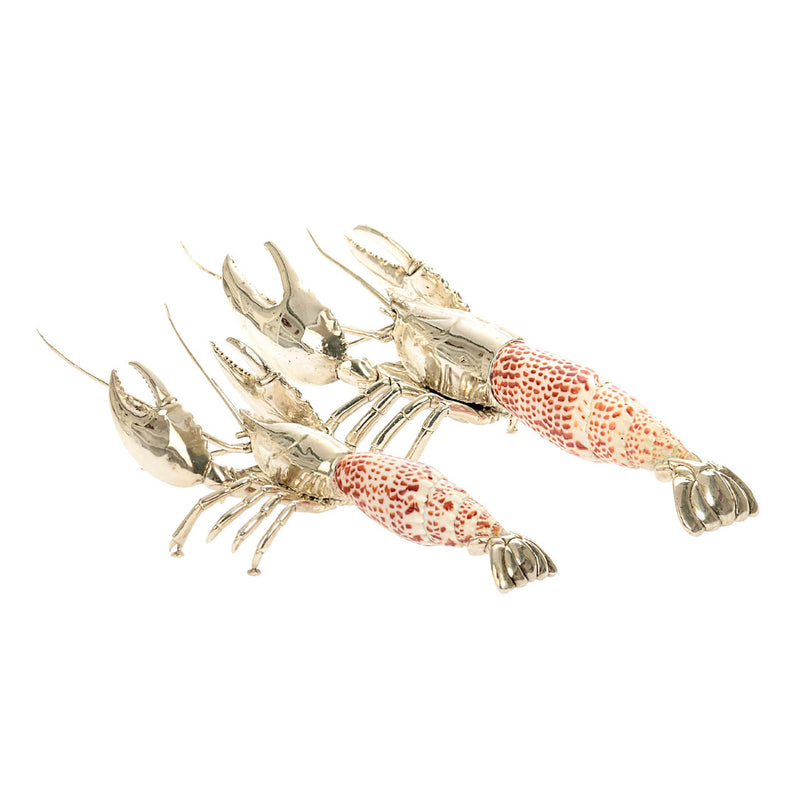 Silver plated lobster with papal mitre shell body