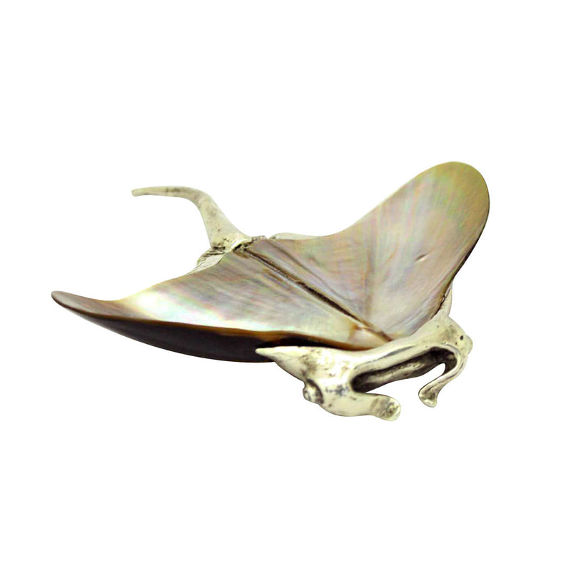 Silver Plated Stingray Beach Table Theme Decoration