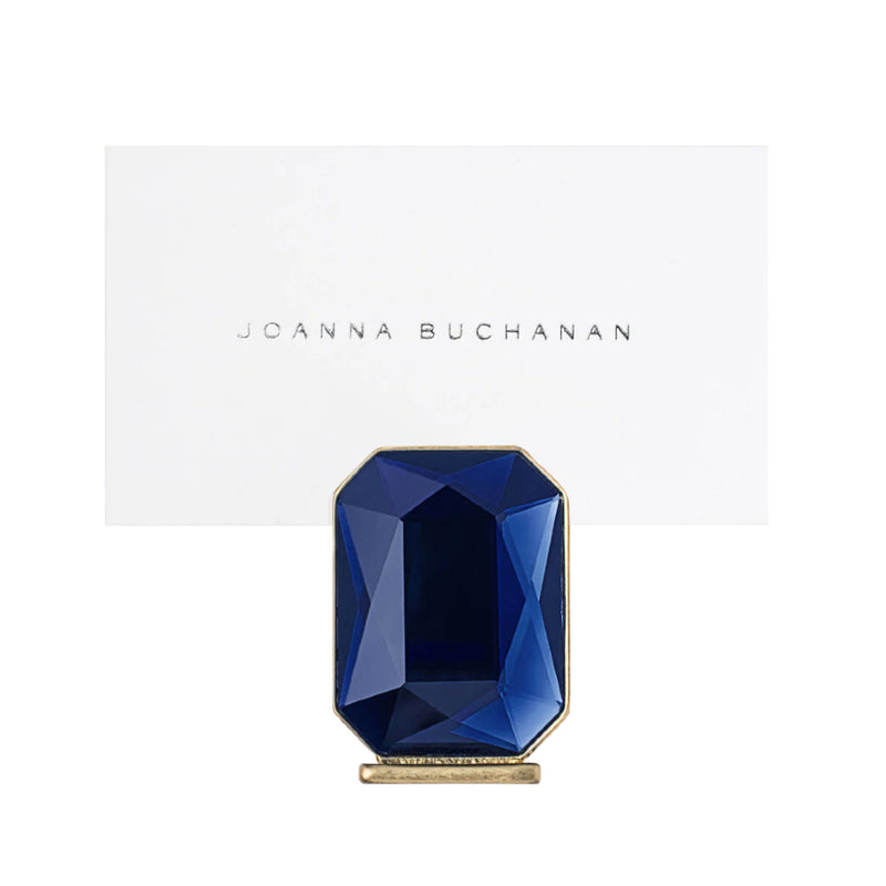 Single Gem Place Card Holders, Navy by Joanna Buchanan