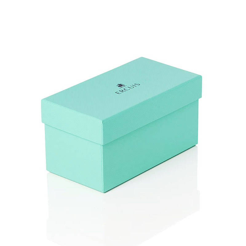 The luxury packaging box of Silver-plated snail cocktail pick holder with 8 matching picks from the Tuileries collection by Ercuis.