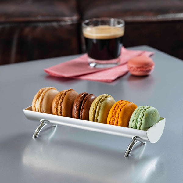 Styled silver plated macaron bowl dessert stand Sweet by Sonja Quandt