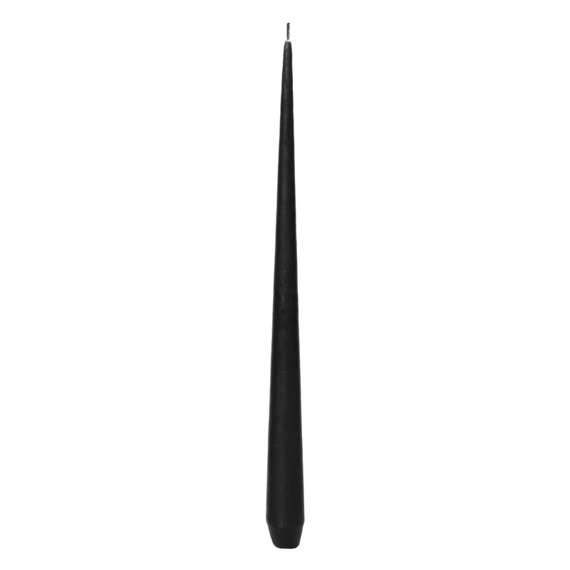 Black Matte taper candles set of 4 by Shishi with smooth finish and elegant silhouette