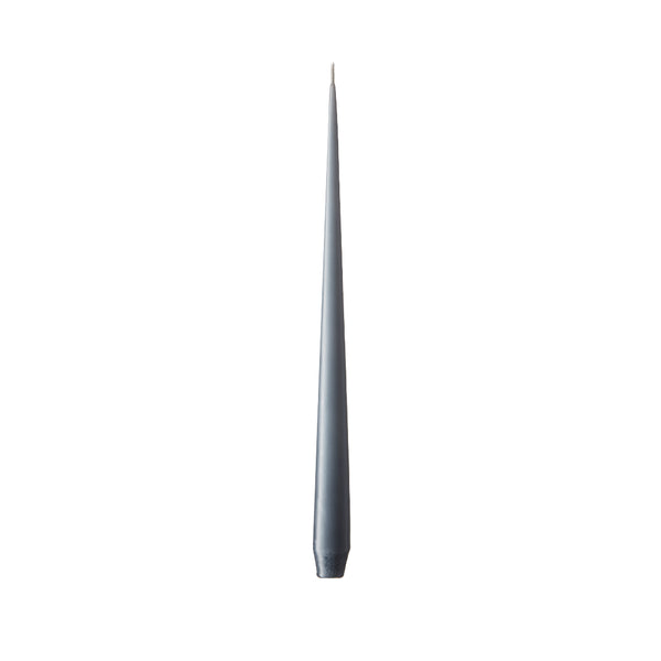 Taper candle in Dark Grey Matt by Ester & Erik, hand-dipped with matte finish and sleek silhouette
