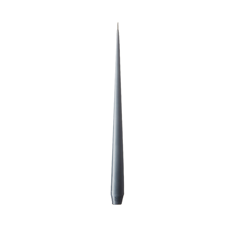 Taper candle in Dark Grey Matt by Ester & Erik, hand-dipped with matte finish and sleek silhouette