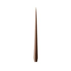 Taper candle in Hazel Brown Matt by Ester & Erik, hand-dipped with smooth matte finish and earthy tone