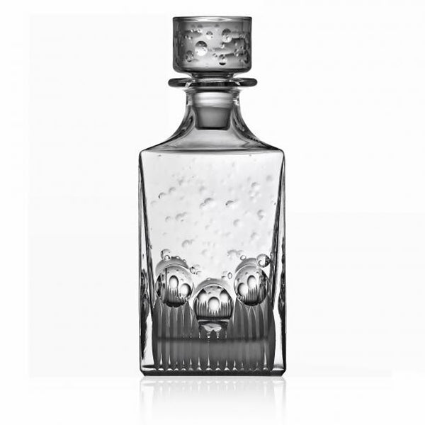 Luxury Whiskey Decanter Crystal with Sparkling Cut Design – Milano by Varga Crystal