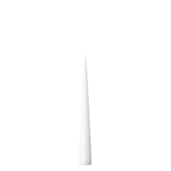 White Matt cone candle 26cm by Ester & Erik, self-standing with velvety matte finish

