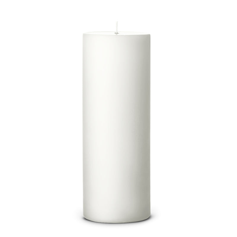 White Matt pillar candle 20cm by Ester & Erik, handcrafted with elegant matte finish

