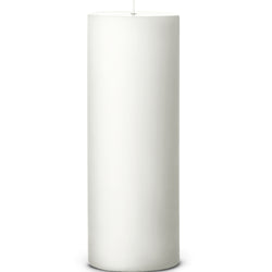 White Matt pillar candle 30cm by Ester & Erik, hand-dipped with tall silhouette