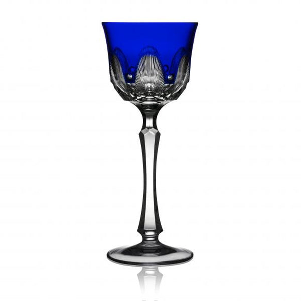 Luxury Wine Glass in Cobalt Blue Crystal – Captiva by Varga Crystal