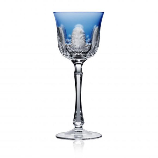 Luxury Wine Glass in Sky Blue Crystal – Captiva by Varga Crystal